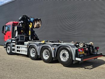TGS 35.430 8x4-4 BL / HAAKARM + Z KRAAN / CRANE
